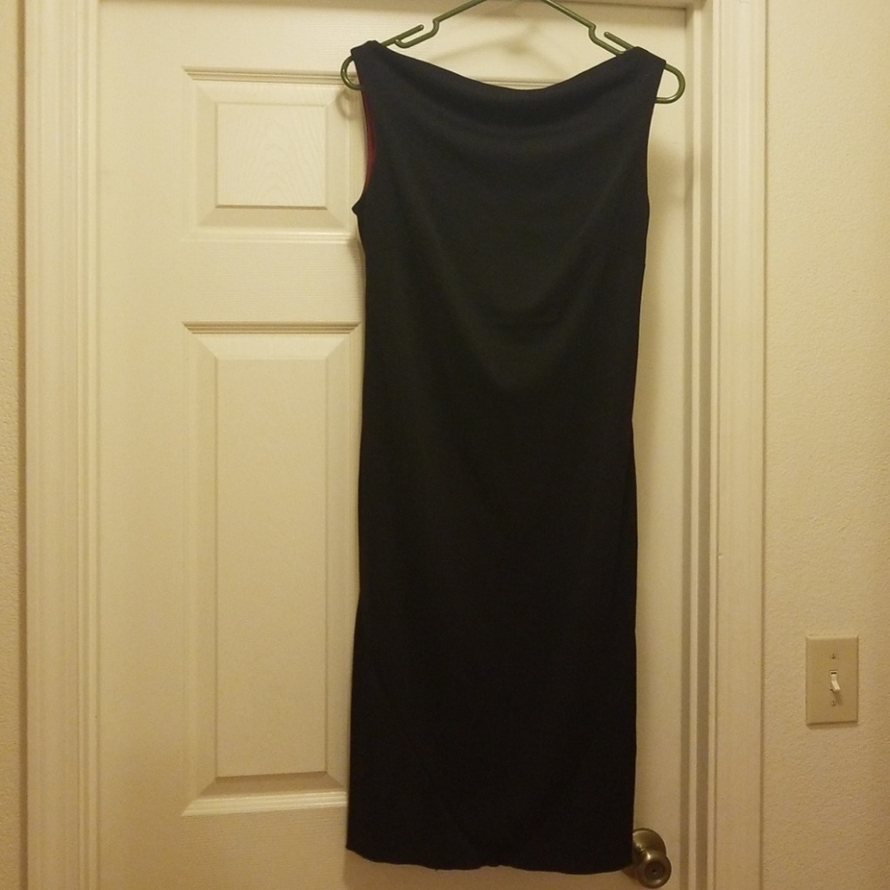 Express black and red dress